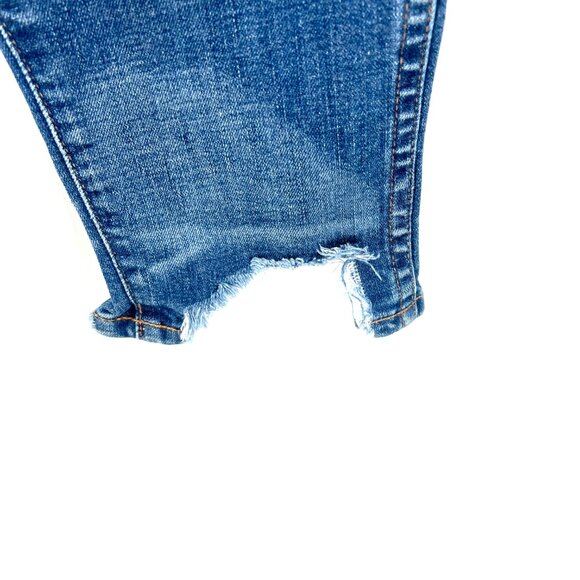 Madewell 10" High-Rise Skinny Jeans Chewed-Hem Edition exposed button fly 29 - Picture 4 of 16